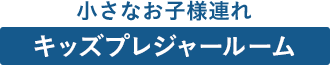 小さなお子様連れ キッズプレジャールーム